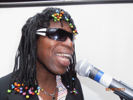 David skyers as Stevie Wonder